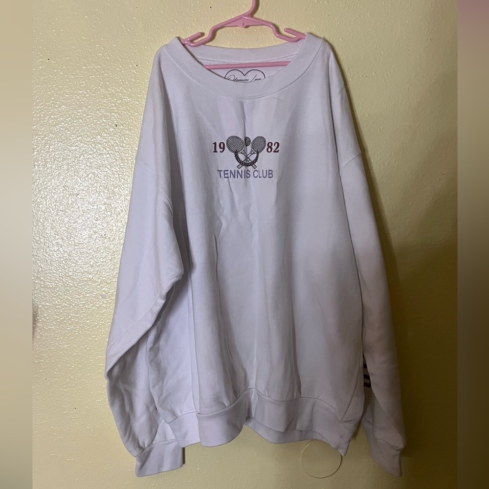 1982 Tennis Club White Sweatshirt